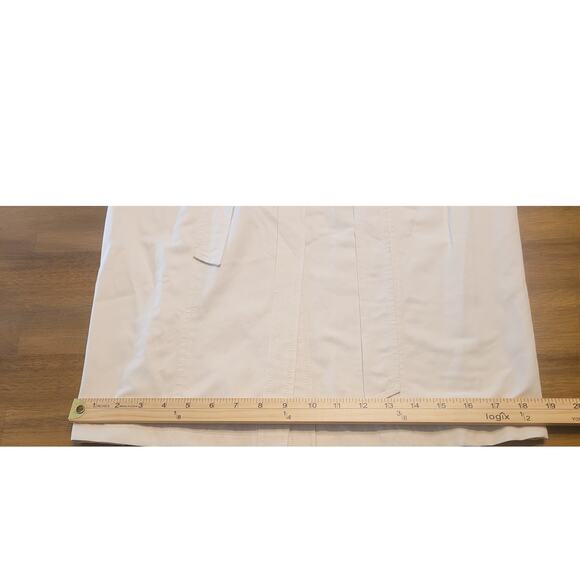 Yoana Baraschi Silk Blend Utility Midi Dress Khaki Size 6 Belted EUC - Picture 8 of 13